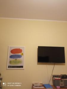 TV a/nebo společenská místnost v ubytování Appartamento Limone