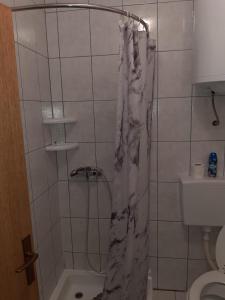 Koupelna v ubytování Apartment Tara