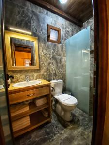 Bathroom sa Eco Villas Merak