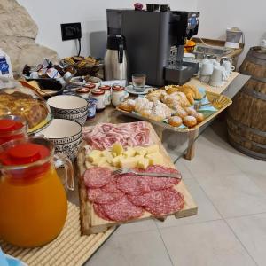 Možnosti raňajok pre hostí v ubytovaní Bed and Breakfast La Coa