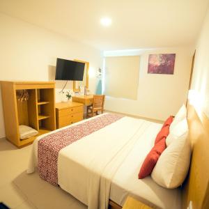 TV a/nebo společenská místnost v ubytování Hotel Klimt