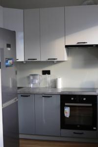 Kuchyňa alebo kuchynka v ubytovaní Apartament Holiday Gdynia