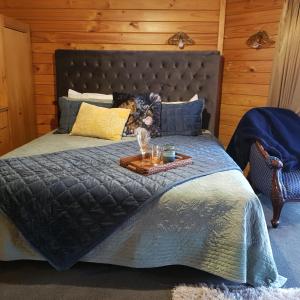 Postel nebo postele na pokoji v ubytování Alpine Lodge Motel