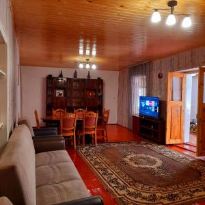 TV a/nebo společenská místnost v ubytování Guesthouse of Irina