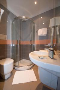 A bathroom at Albergo Silvio