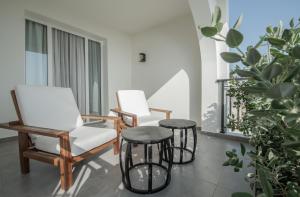 Svalir eða verönd á Bitzaro Boutique Hotel