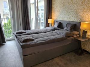 Krevet ili kreveti u jedinici u okviru objekta Villa Weisse Düne
