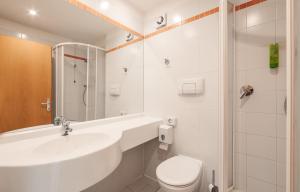 Phòng tắm tại Hotel Corno Bianco