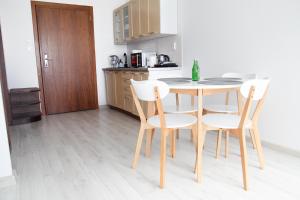 Kuchyňa alebo kuchynka v ubytovaní Al-Dom Apartament 112 Awangardia, 300 m do plaży w dzielnicy uzdrowiskowej