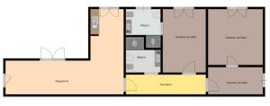 The floor plan of Le Stanze Di Catia