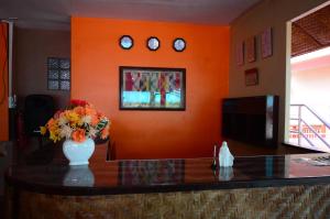 TV a/nebo společenská místnost v ubytování Michelle Pension