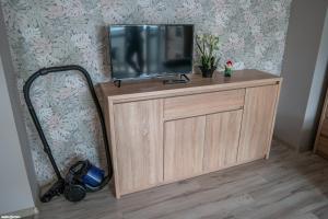 TV a/nebo společenská místnost v ubytování Łąkowa 3
