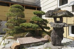 Garður fyrir utan Fujisan Garden Hotel