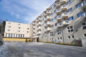 Byggingin sem hótelið er í