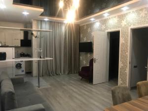 Η κουζίνα ή μικρή κουζίνα στο Hotel Chaika