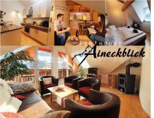 Kuchyň nebo kuchyňský kout v ubytování Penthouse Aineckblick