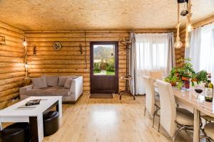 Posezení v ubytování Old Hut
