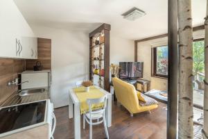 Köök või kööginurk majutusasutuses Apartments Vidik