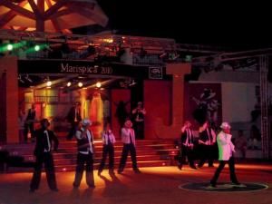 a group of people on a stage at night at iGV Club Marispica in Ispica +41 photos