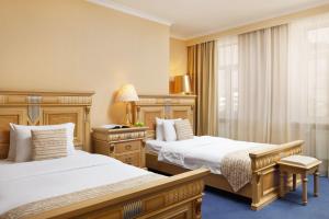 
Кровать или кровати в номере Отель Клементин
