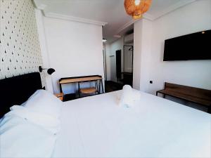Posteľ alebo postele v izbe v ubytovaní Hotel Matilde by gaiarooms