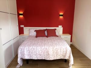 Posteľ alebo postele v izbe v ubytovaní Bungalow Sierra San Vicente