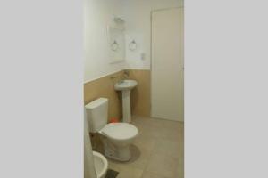 a bathroom with a toilet and a sink at Alojamientos Litoral - 3A in Gualeguaychú