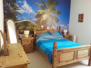 Ένα ή περισσότερα κρεβάτια σε δωμάτιο στο Vista Oceano - Boa Vista Island