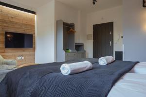 Posteľ alebo postele v izbe v ubytovaní Apartament City Center Modern Loft 2 - bezpłatny parking