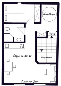 Půdorys ubytování Maisonette Tazacorte