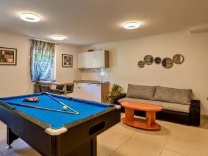 マトゥリにあるHoliday Home Nicole by Interhomeのビリヤード台とソファのあるリビングルーム