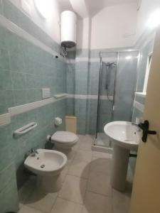 Koupelna v ubytování Hotel Soleo