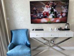 Część wypoczynkowa w obiekcie Apartament Faltom 20 Yacht Park Premium