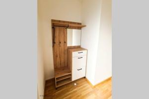 Kuchyň nebo kuchyňský kout v ubytování Lake View Suite