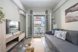 Χώρος καθιστικού στο Stylish Suite by CloudKeys