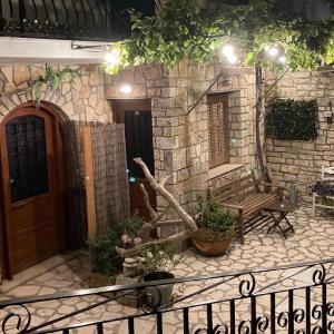 A patio or other outdoor area at Pebbles of Kioni