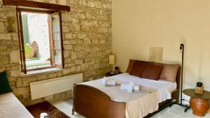 Postel nebo postele na pokoji v ubytování Listed Villa in Laneia