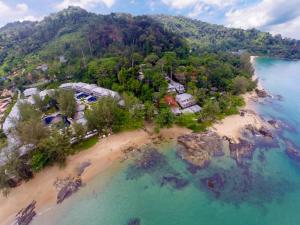 an aerial view of a resort on a beach at Sentido Khaolak in Khao Lak