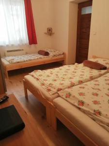 Zimmer mit 2 Betten in einem Zimmer in der Unterkunft Cinege Vendégház in Tolcsva