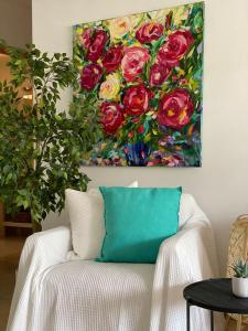 Гостиная зона в Beach Apartment Montemar No.1 - perfect ocean view
