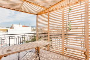 Balkón alebo terasa v ubytovaní Σοφίτα Μοναδικής Αύρας με Θέα & BBQ