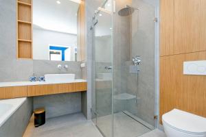 Koupelna v ubytování Apartament Rodzinny Portova