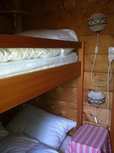 Postel nebo postele na pokoji v ubytování Chalet Balfrin Alpweg 9, 3987 Riederalp