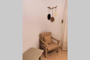 Posezení v ubytování Apartment 95 m2, center of Sitia, WiFi, 350m beach