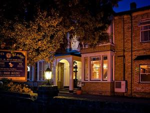 The building where the hotel is located 