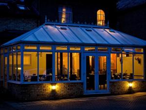 The building where the hotel is located 