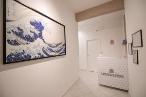 A bathroom at Living Salerno B&b