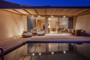 Posezení v ubytování Altera cave villas