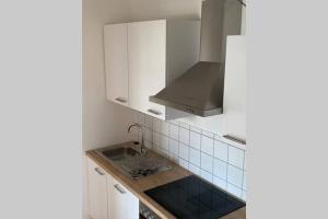 Kuchyň nebo kuchyňský kout v ubytování Stadtsuite mit Sauna in Wiener Neustadt 135 m2