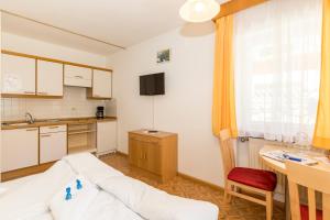 Kuchyň nebo kuchyňský kout v ubytování Appartement Sonneck
